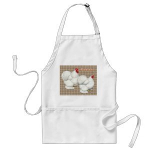 Cochin: White Bantams Standard Apron