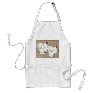 Cochin: White Bantams Standard Apron