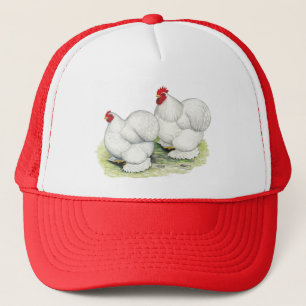 Cochin: White Bantams Trucker Hat