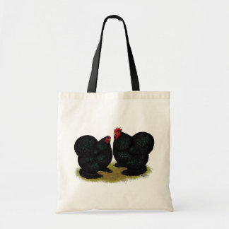 Cochins Black Bantam Pair Tote Bag
