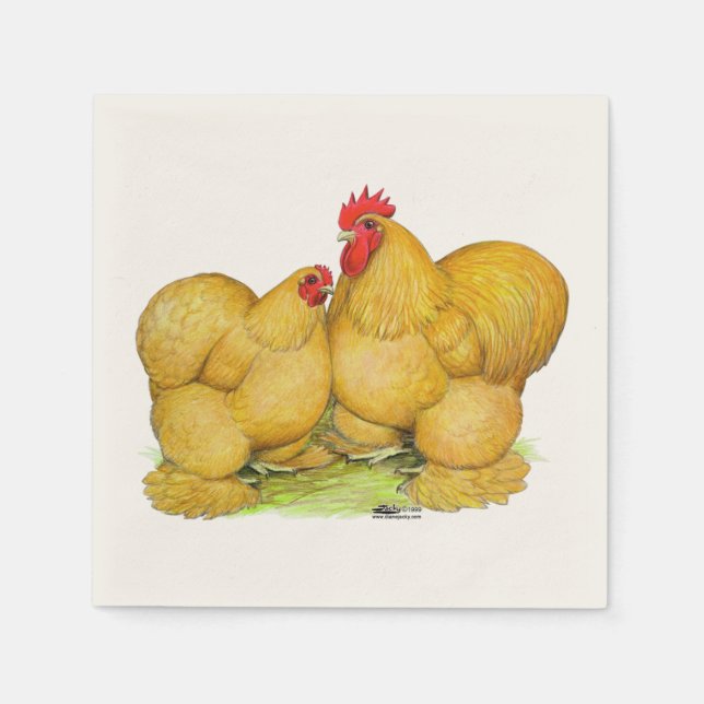 Cochins Buff Pair Napkin (Front)