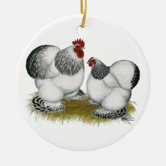 Cochins:  Columbian Bantams Ceramic Tree Decoration