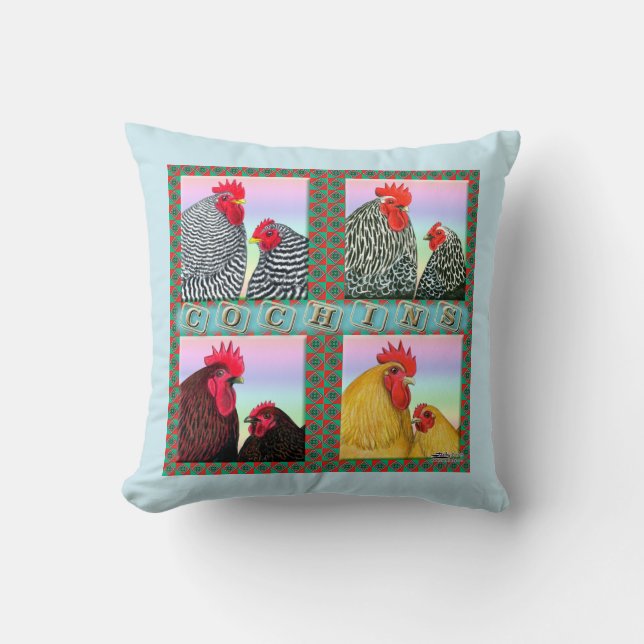 Cochins Four Colours Cushion (Front)