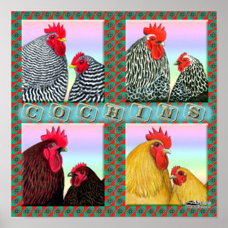 Cochins Four Colours Poster