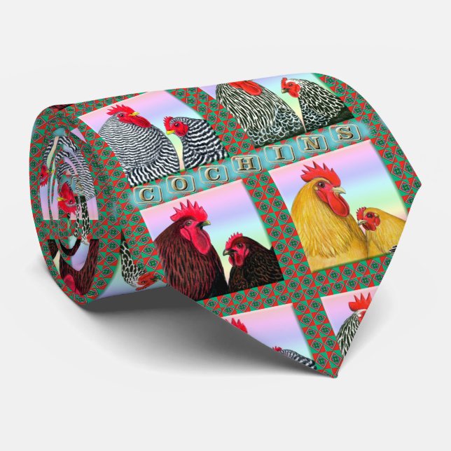 Cochins Four Colours Tie (Rolled)