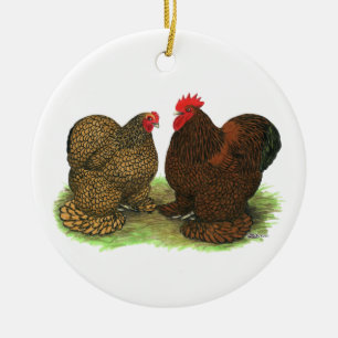 Cochins_Gold_Lace_2 Ceramic Tree Decoration