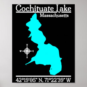 Cochituate lake - massachusetts performance poster