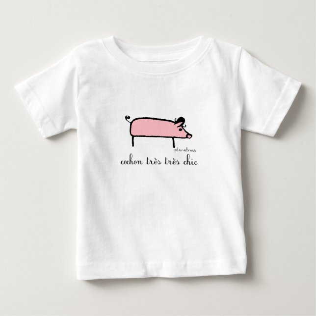 cochon tres chic, infant tee (Front)