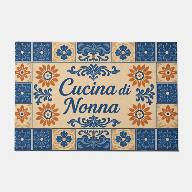 Cocina di Nonna Kitchen Mat (Front)