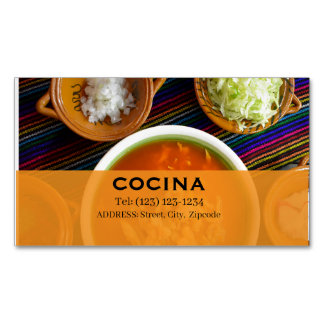 cocina editable business card