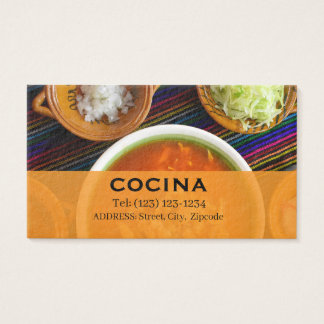 cocina editable business card