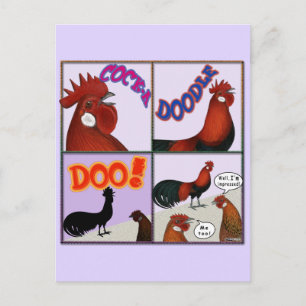 Cock-A-Doodle-Doo! Postcard