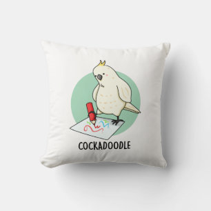Cockadoodle Funny Cockatoo Pun  Cushion
