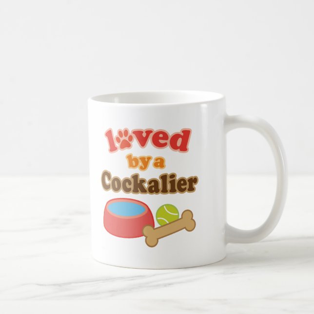 Cockalier Dog Breed Gift Coffee Mug (Right)