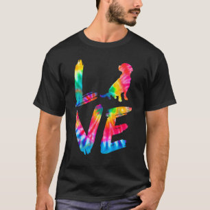 Cockalier Tie Dye Love Dog Mum Dad T-Shirt