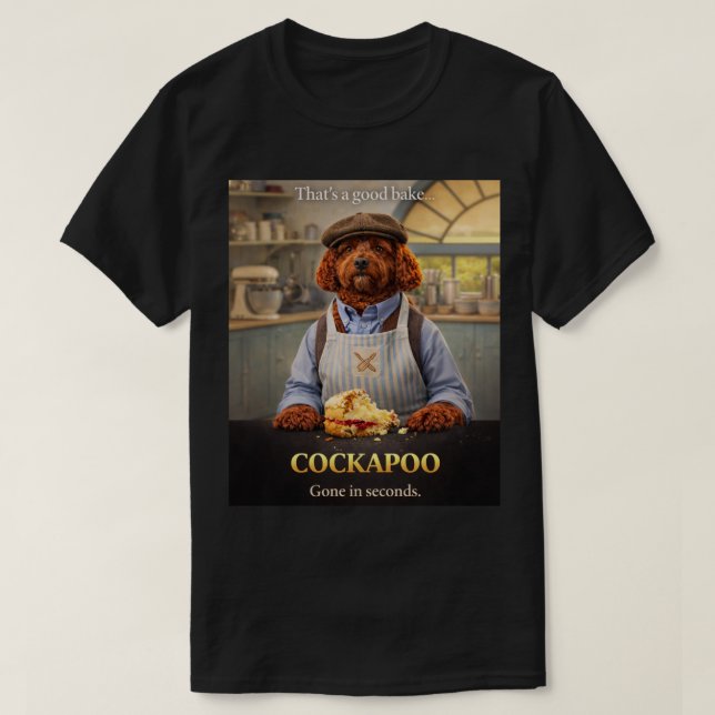 Cockapoo Baking Shirt | Funny Dog Cake Gift (Design Front)
