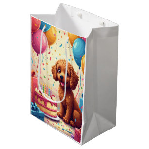 Cockapoo Birthday Celebration Medium Gift Bag
