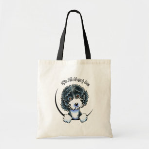 Cockapoo Black Parti IAAM Tote Bag