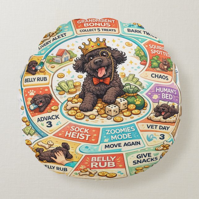Cockapoo Board Game Cushion | Funny Dog Gift (Front)