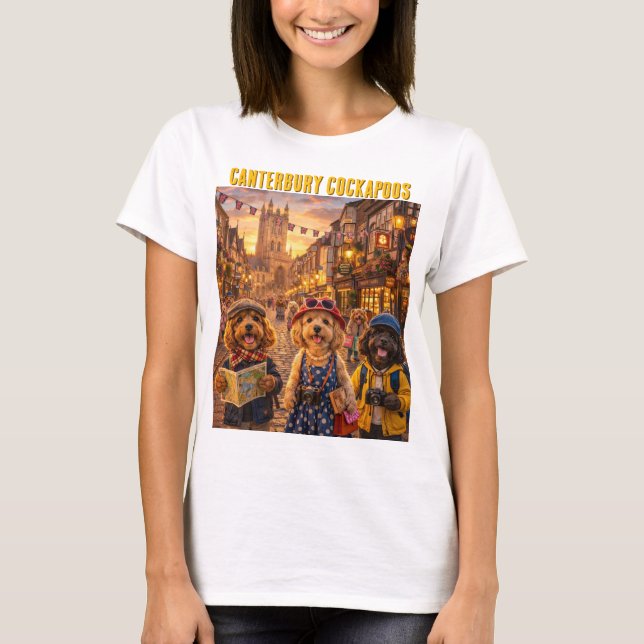 Cockapoo Canterbury Shirt Funny Dog Gift UK (Front)