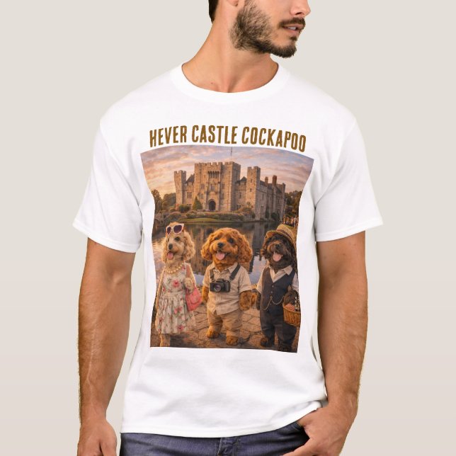 Cockapoo Castle T Shirt Hever Gift (Front)