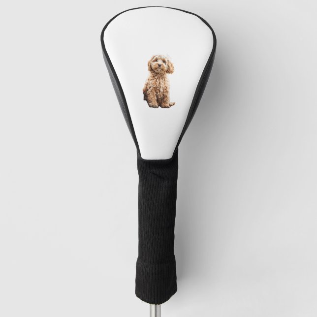 Cockapoo Cavoodle Labradoodle Cute Puppy Dog- Pood Golf Head Cover (Front)