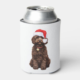 Cockapoo Christmas Can Cooler