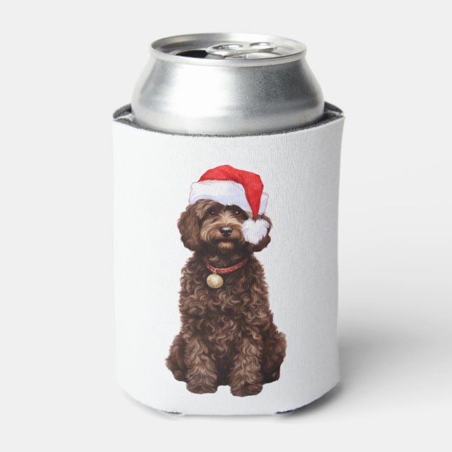 Cockapoo Christmas   Can Cooler (Can Front)