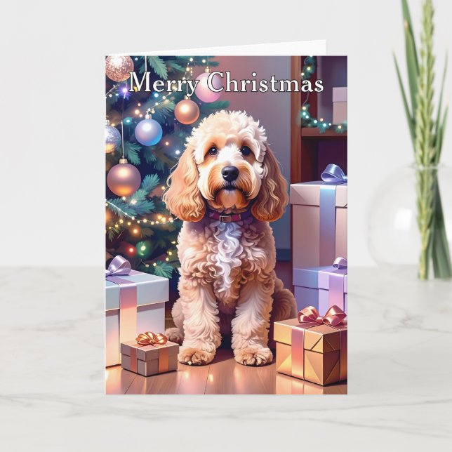Cockapoo Christmas Card (Front)