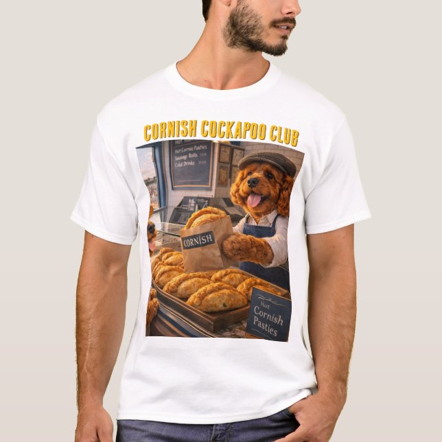 Cockapoo Cornish Pasty Shirt Funny Dog Gift UK (Front)