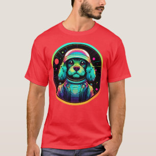 Cockapoo Cosmic Space Dogs Galaxy Astronaut T-Shirt