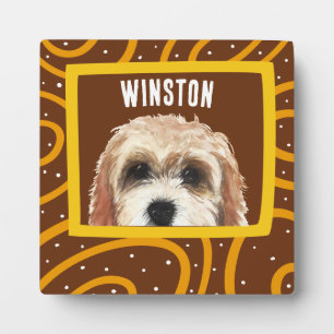 Cockapoo customised photo frame plaque