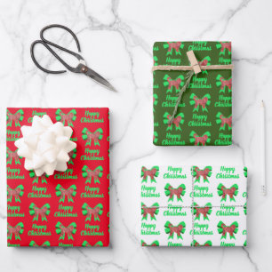 Cockapoo Cute Christmas Dog & Bow Wrapping Wrapping Paper Sheet