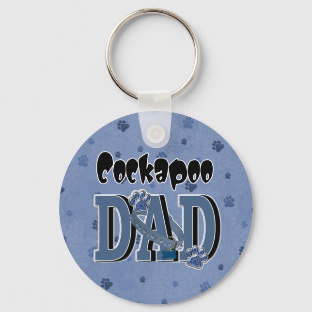 Cockapoo DAD Key Ring (Front)