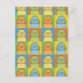 Cockapoo Dog Cartoon Pop-Art Postcard