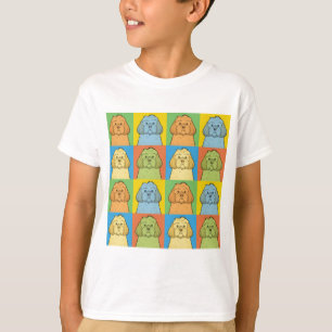 Cockapoo Dog Cartoon Pop-Art T-Shirt
