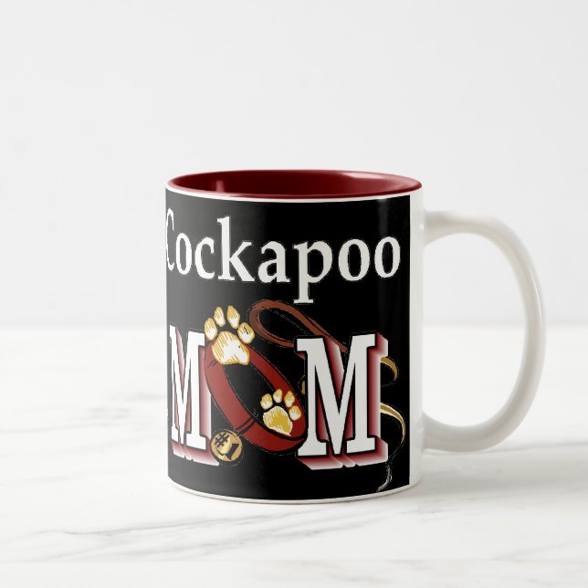 Cockapoo Dog Mum Gifts Two-Tone Coffee Mug (Right)