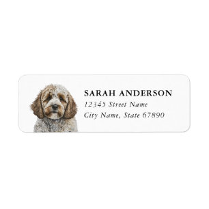 Cockapoo Dog Return Address Labels