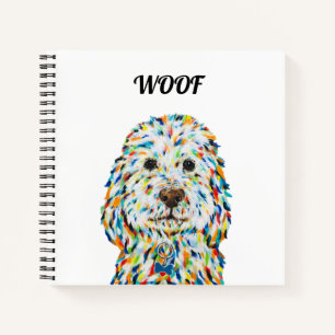 Cockapoo Dog Square Notebook