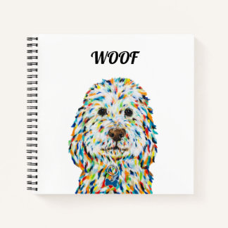 Cockapoo Dog Square Notebook