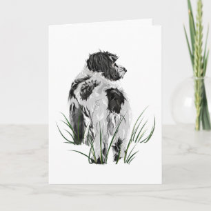 Cockapoo Dog, Thank You Card, Watercolor Art Card