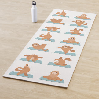 Cockapoo dog yoga  yoga mat