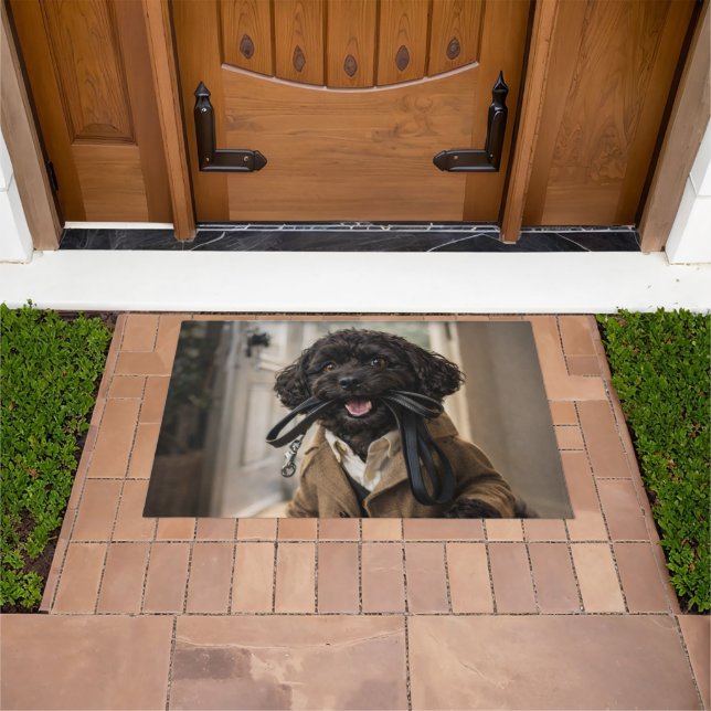 Cockapoo Door Mat Dog Lover Welcome Mat (Outdoor)