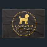 Cockapoo Enthusiast Society  Tea Towel<br><div class="desc">A bold, premium cockapoo enthusiast design made for proud owners and true dog lovers. Featuring a clean stylish badge look, this design is perfect for everyday wear or as a thoughtful gift for any cockapoo mum, dad or fan. ideal for birthdays, christmas, or anyone who loves showing off their cockapoo...</div>