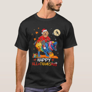 Cockapoo Happy Hallothanksmas Halloween Thanksgivi T-Shirt