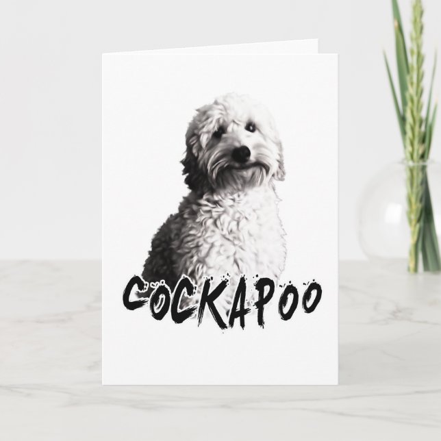Cockapoo Holiday Card (Front)