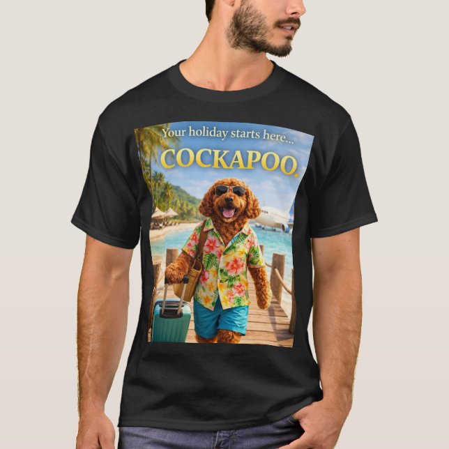 Cockapoo Holiday Shirt | Funny Summer Dog Gift (Front)
