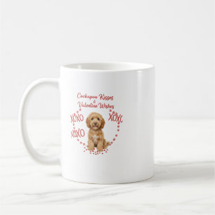 Cockapoo Kisses Valentine Wishes Dog Lover Coffee Mug