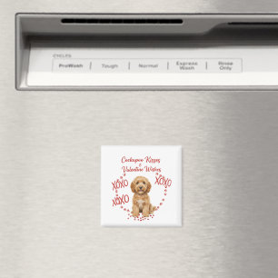 Cockapoo Kisses Valentine Wishes Dog Lover Magnet