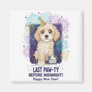 Cockapoo Last Paw-ty 2026! Happy New Year Magnet